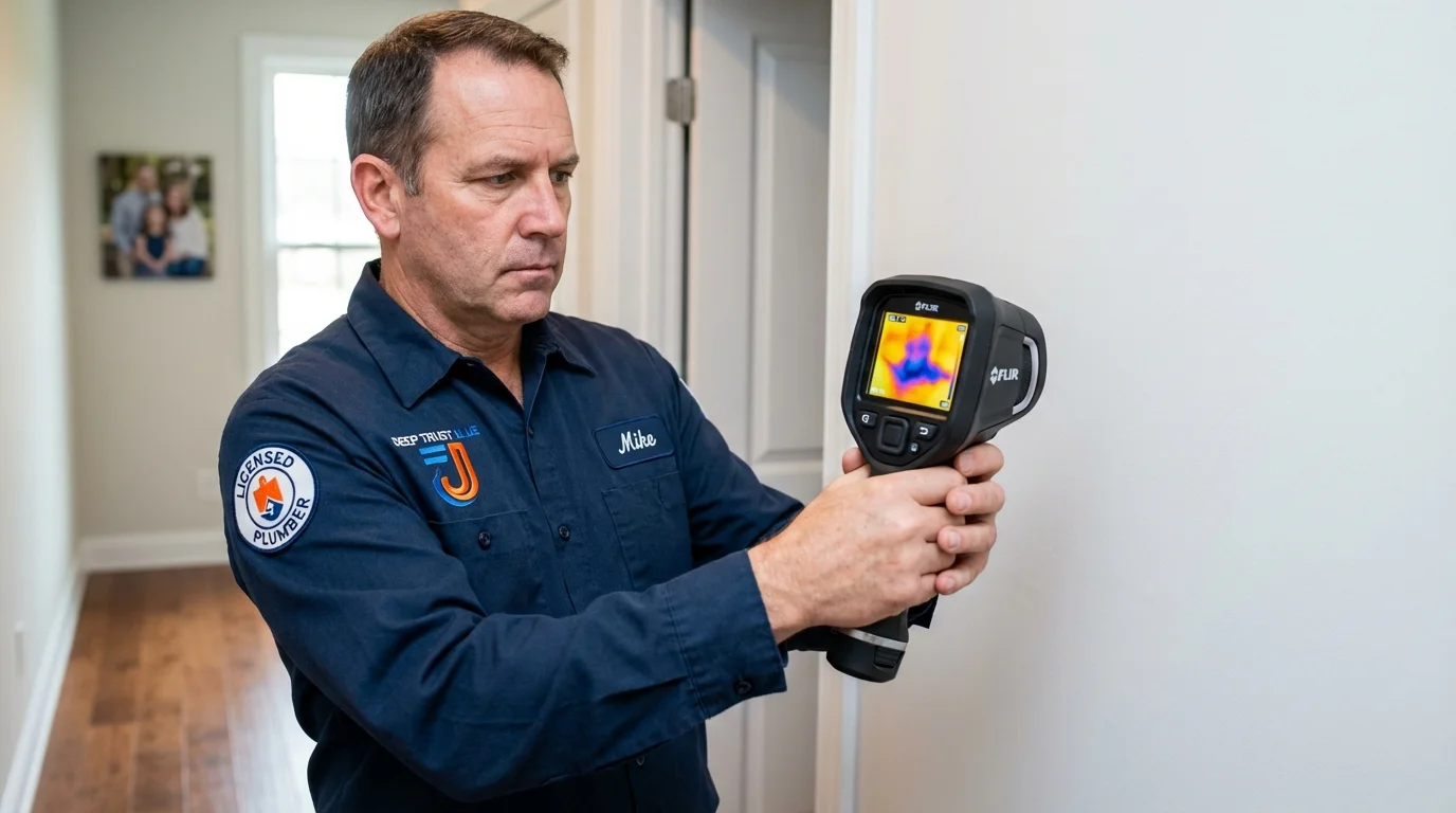 Thermal imaging leak detection by Johns Plumbing LLC in Whitesburg